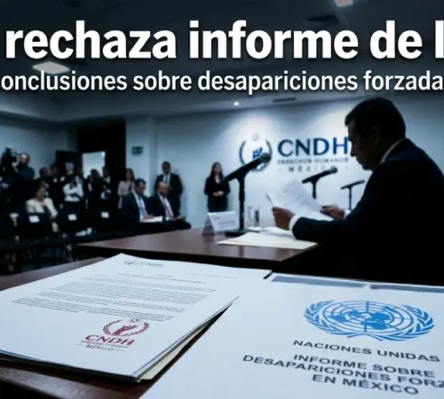 CNDH rechaza informe de la ONU sobre desapariciones forzadas en México