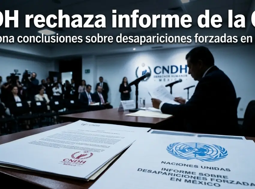 CNDH rechaza informe de la ONU sobre desapariciones forzadas en México