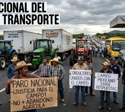 Arranca paro nacional de agricultores y transportistas en 20 estados