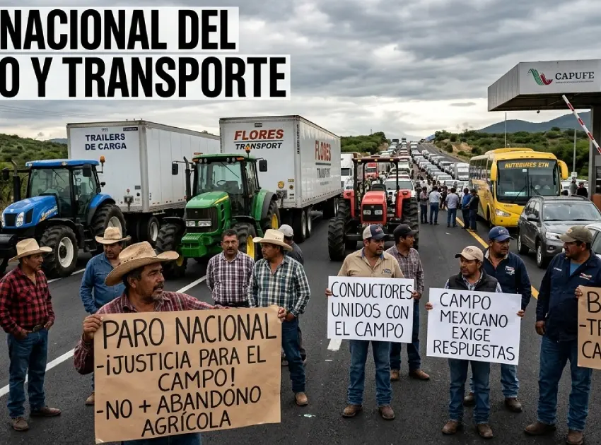 Arranca paro nacional de agricultores y transportistas en 20 estados