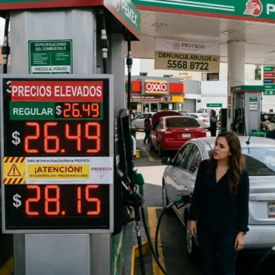 Gasolineras con precios altos exhibidas por Profeco en México como medida de protección al consumidor