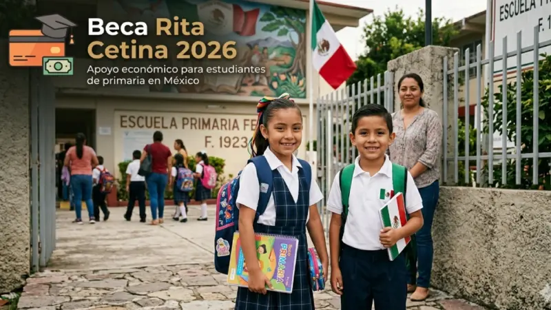 ¿En qué fechas se repartirán las tarjetas de la Beca Rita Cetina 2026?