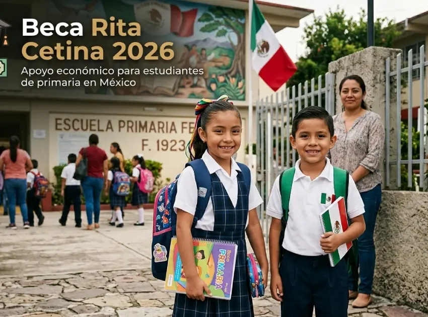 ¿En qué fechas se repartirán las tarjetas de la Beca Rita Cetina 2026?