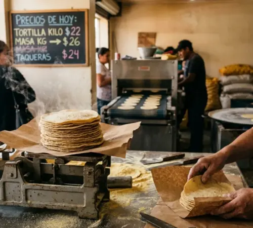 Posible alza de 2 a 4 pesos en kilo de tortilla genera debate en México