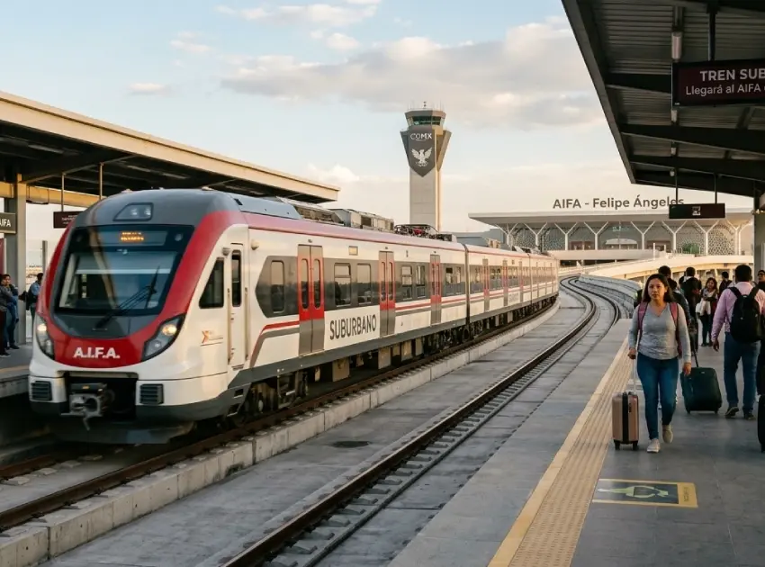 Listo el Tren Suburbano para llegar al AIFA este 19 de abril