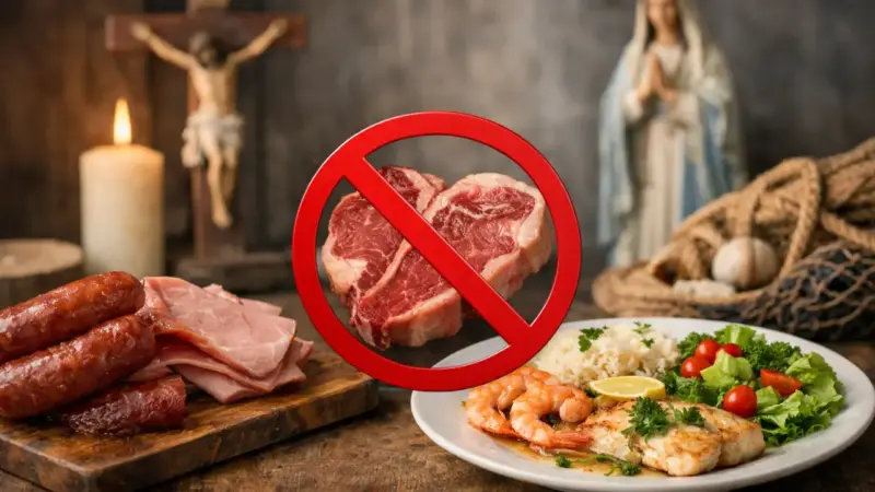 Que días no se puede comer carne en Semana Santa