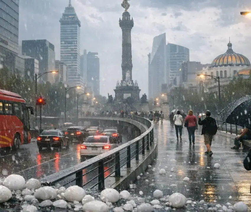 Se avecina fuerte lluvia con granizo en distintas regiones del país