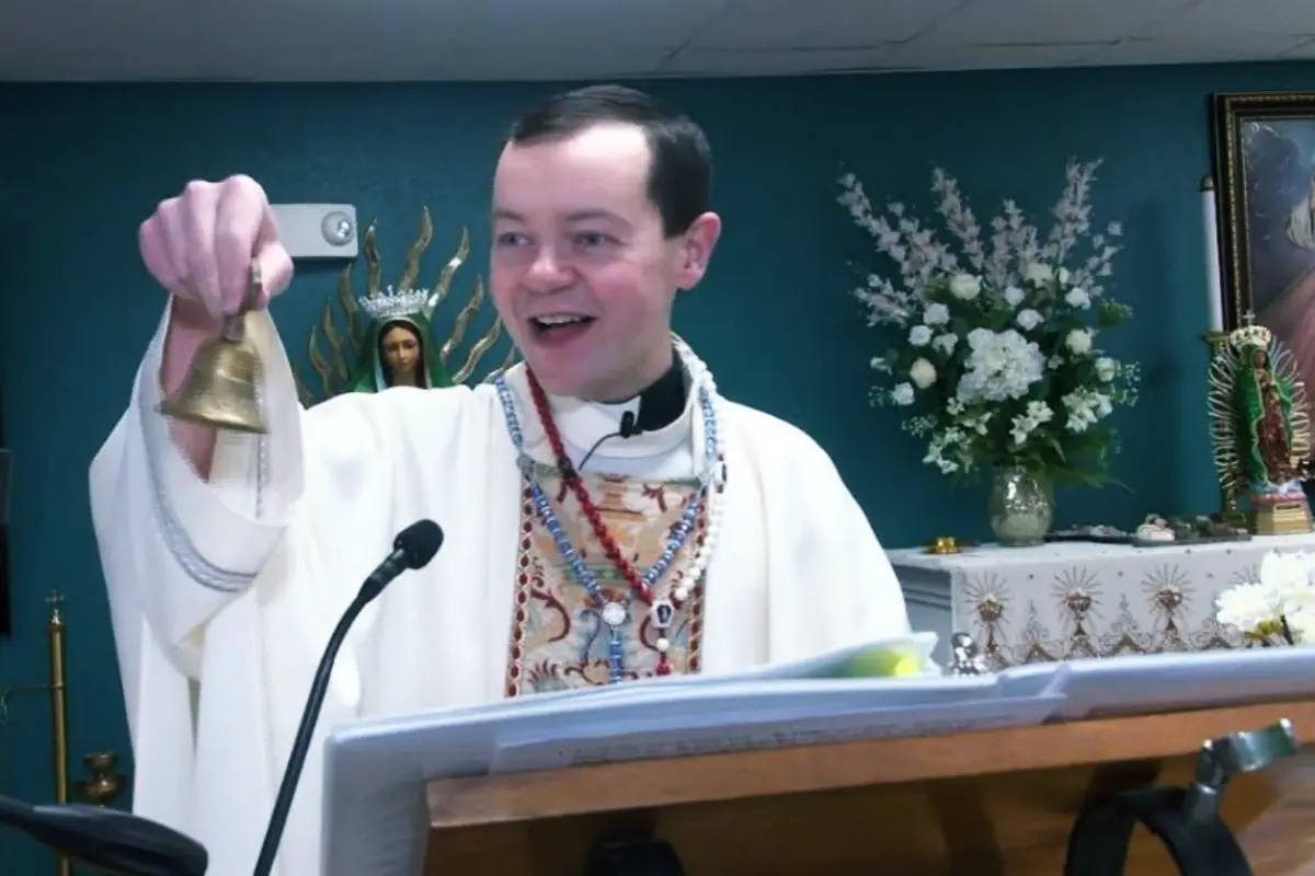 Padre limosnas con terminal