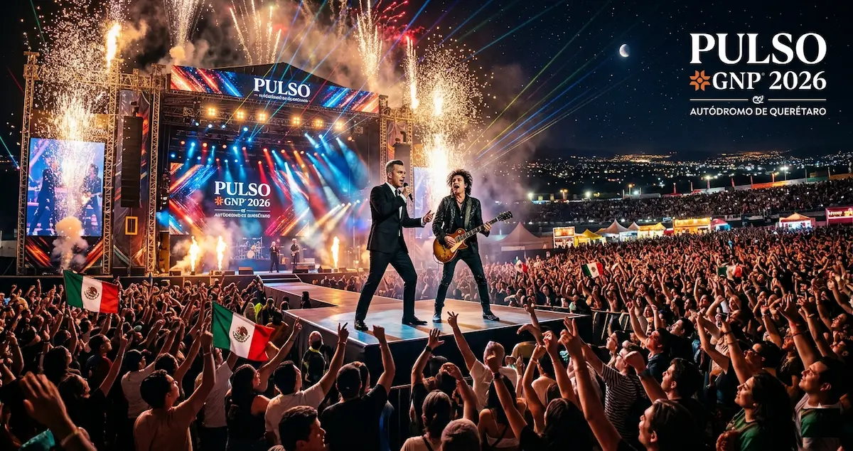 Pulso GNP 2026 en Querétaro con Robbie Williams y Caifanes headliners