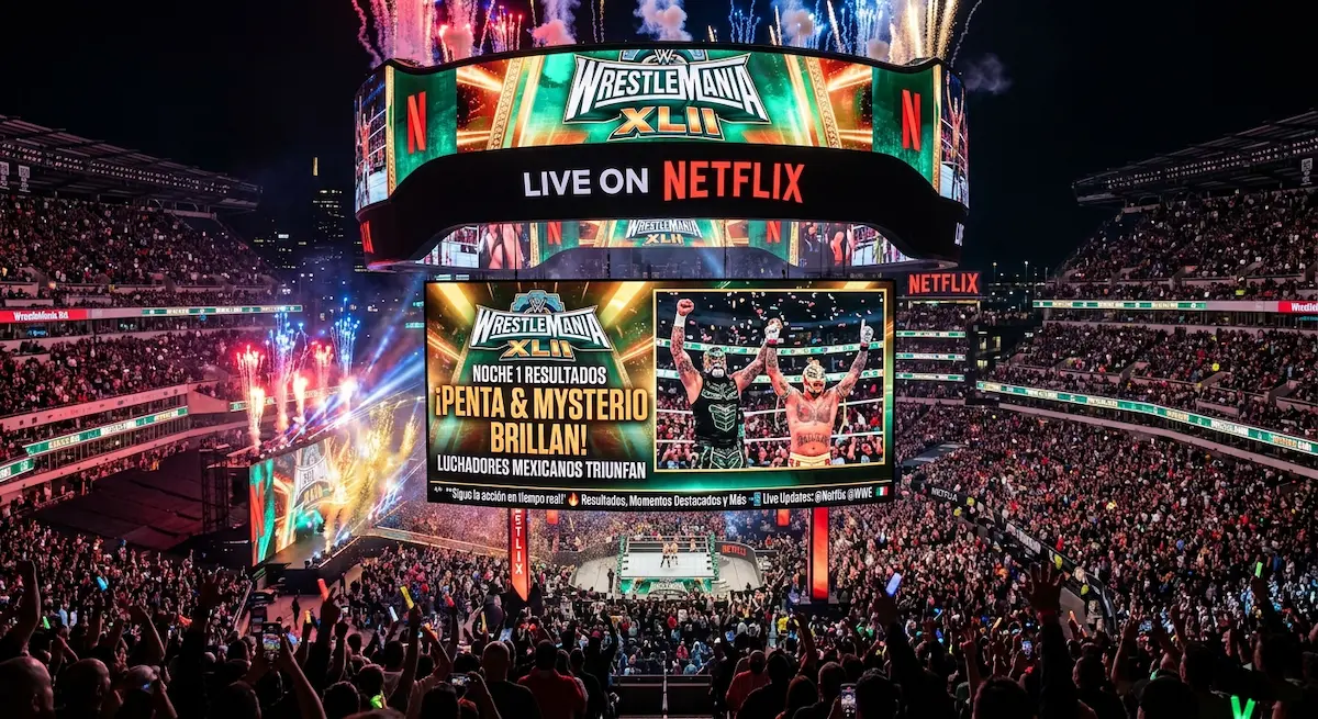 WrestleMania 42 en vivo por Netflix con luchadores mexicanos Penta y Rey Mysterio