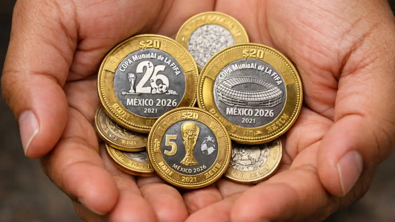 Banxico saca las nuevas monedas conmemorativas del Mundial