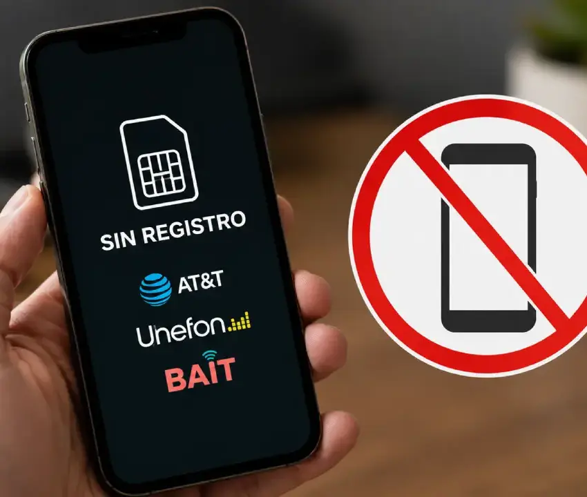 Líneas que no tienen que hacer el registro obligatorio; si son plan o prepago