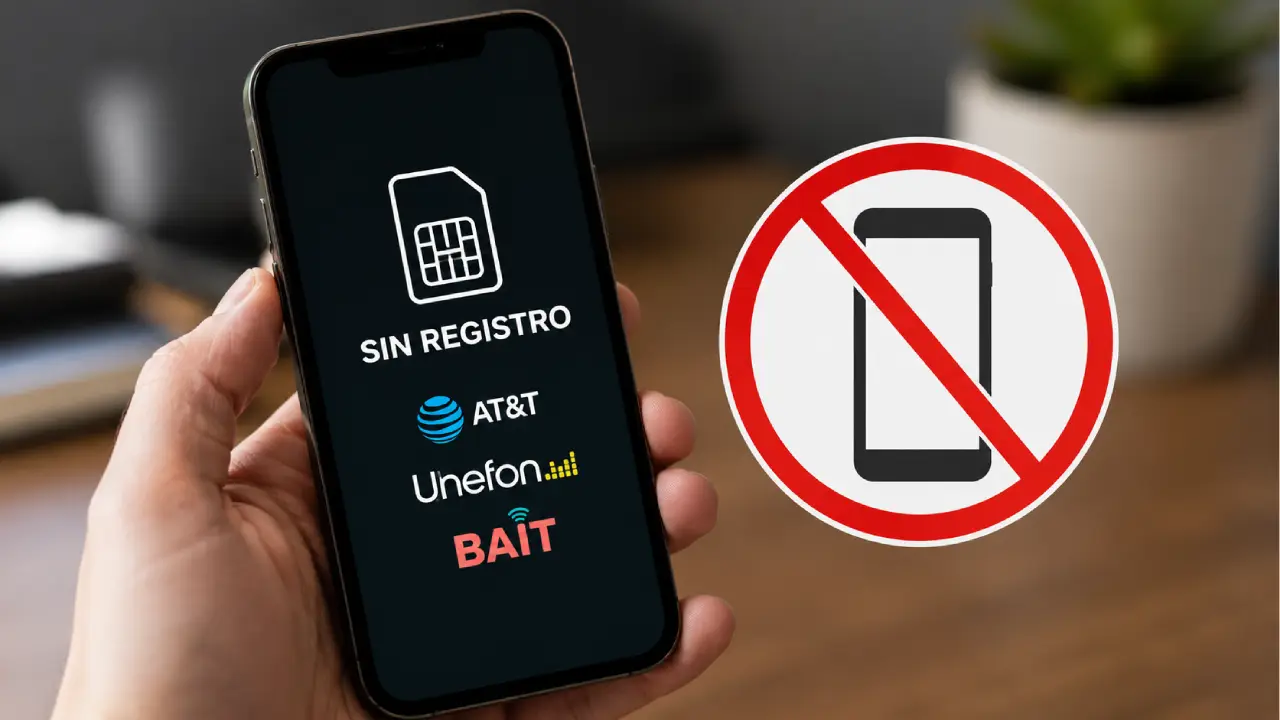 Líneas que no tienen que hacer el registro obligatorio de celulares si son plan o prepago