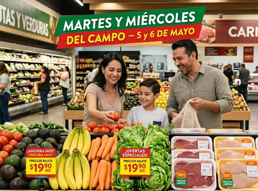Aprovecha las promociones del Martes y Miércoles del Campo en Soriana este 5 y 6 de mayo