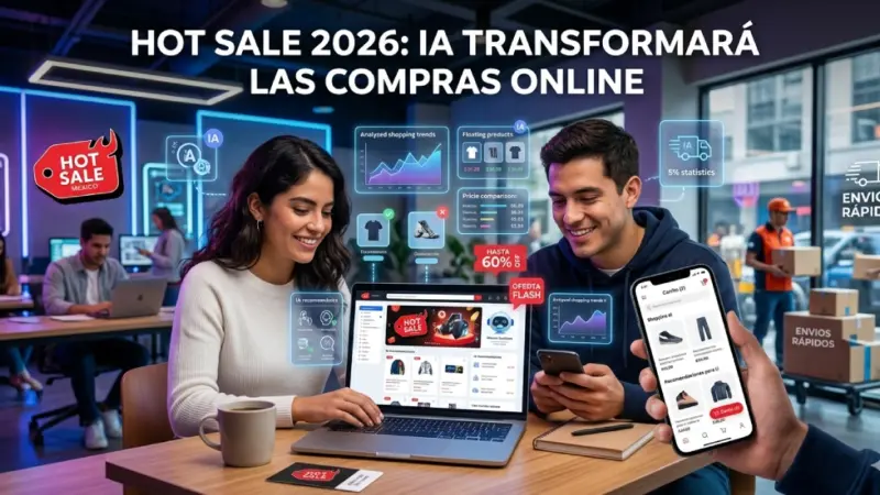 ¿Usarás IA en Hot Sale 2026? 60% de compradores mexicanos sí lo harán