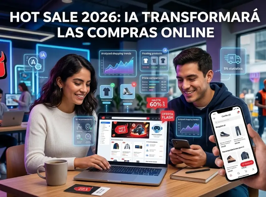 ¿Usarás IA en Hot Sale 2026? 60% de compradores mexicanos sí lo harán