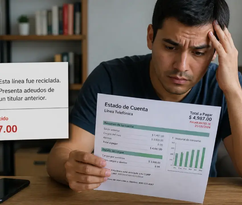 Registro obligatorio de líneas telefónicas con CURP provoca herencia de deudas