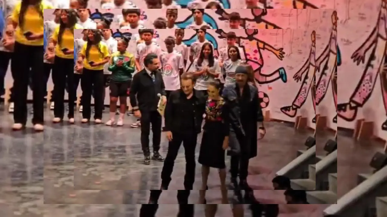 Sheinbaum y U2 sorprenden en clausura del Mundial de Niños de la Calle