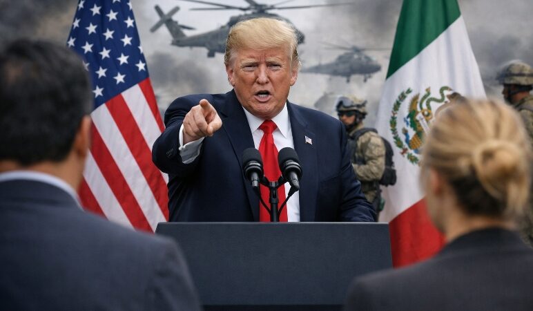 Trump amenaza con atacar al narco si México no lo hace
