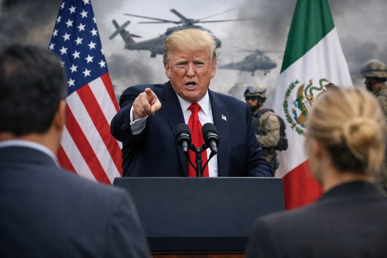 Trump amenaza con atacar al narco si México no lo hace