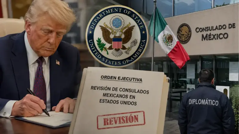 Trump ordena revisar consulados mexicanos en Estados Unidos