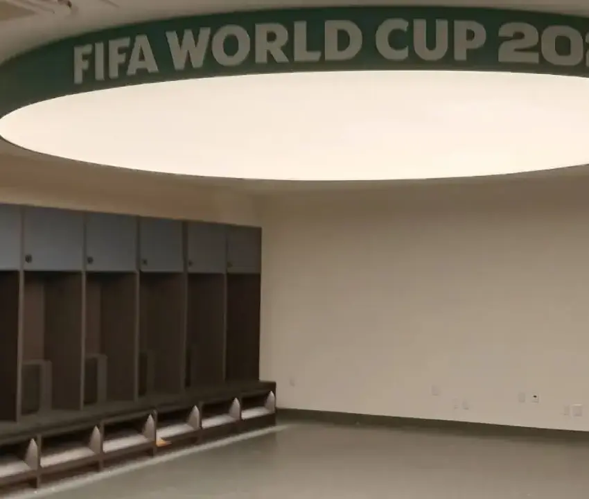Vestidor del Estadio Banorte muestra detalles mundialistas rumbo a 2026