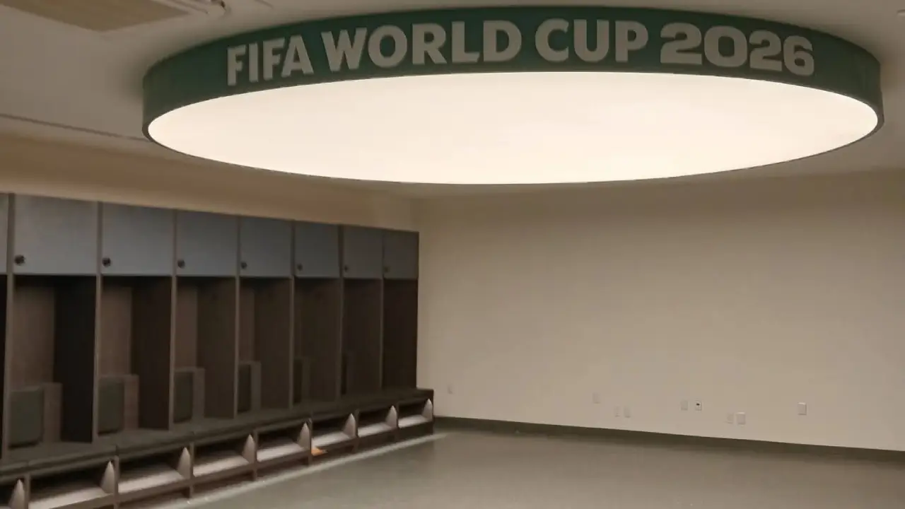 Vestidor del Estadio Banorte muestra detalles mundialistas rumbo a 2026
