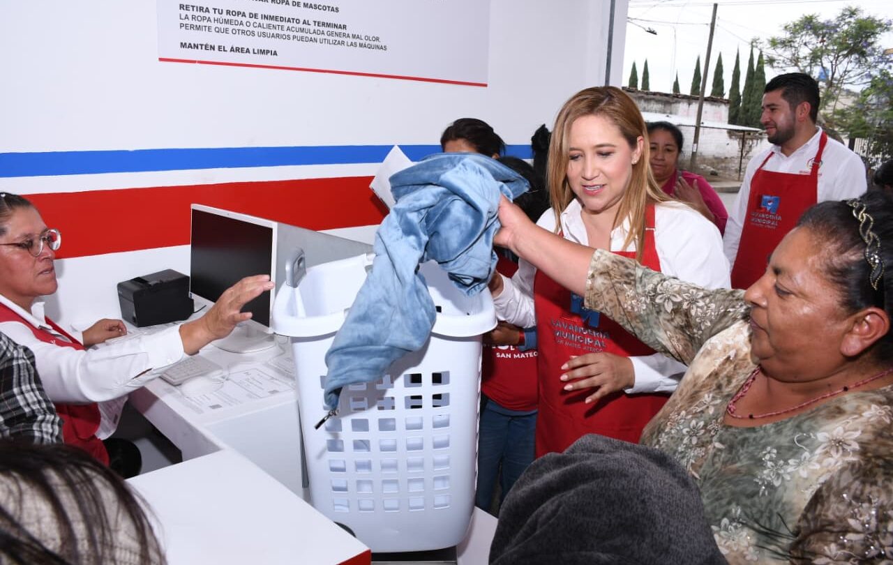 San Mateo Atenco inaugura su primera lavandería municipal gratuita