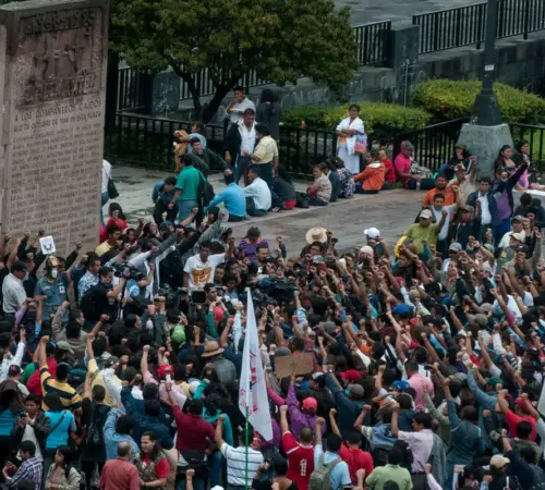 Maestro de la Sección 22 muere en plantón del Centro Histórico de la Ciudad de México