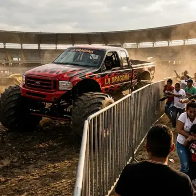 Sonia Segura piloto del monster truck La Dragona en accidente Popayán Colombia