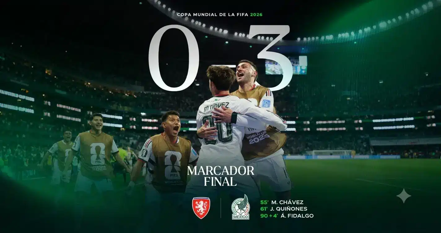 México gana a Chequia y avanza como líder absoluto con marca perfecta | México gana a Chequia y avanza como líder absoluto con marca perfecta