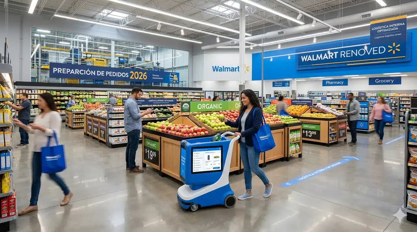 Walmart remodela 650 tiendas y elimina carritos tradicionales