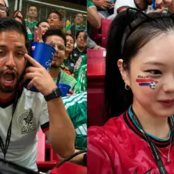 Influencer coreana Inocat_t exhibe a mexicano por gesto racista en el Estadio Guadalajara