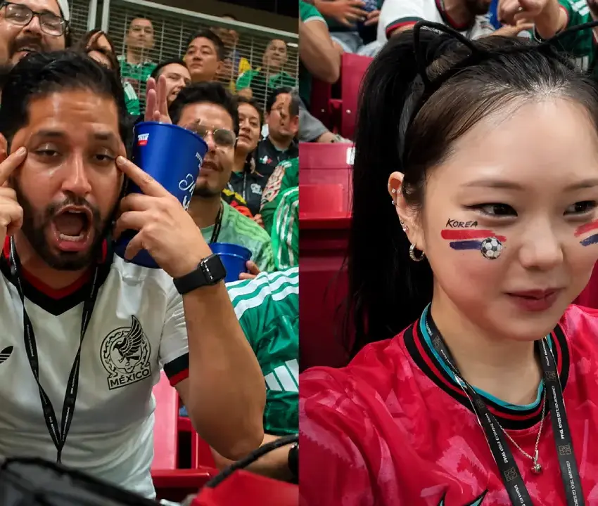 Influencer coreana Inocat_t exhibe a mexicano por gesto racista en el Estadio Guadalajara