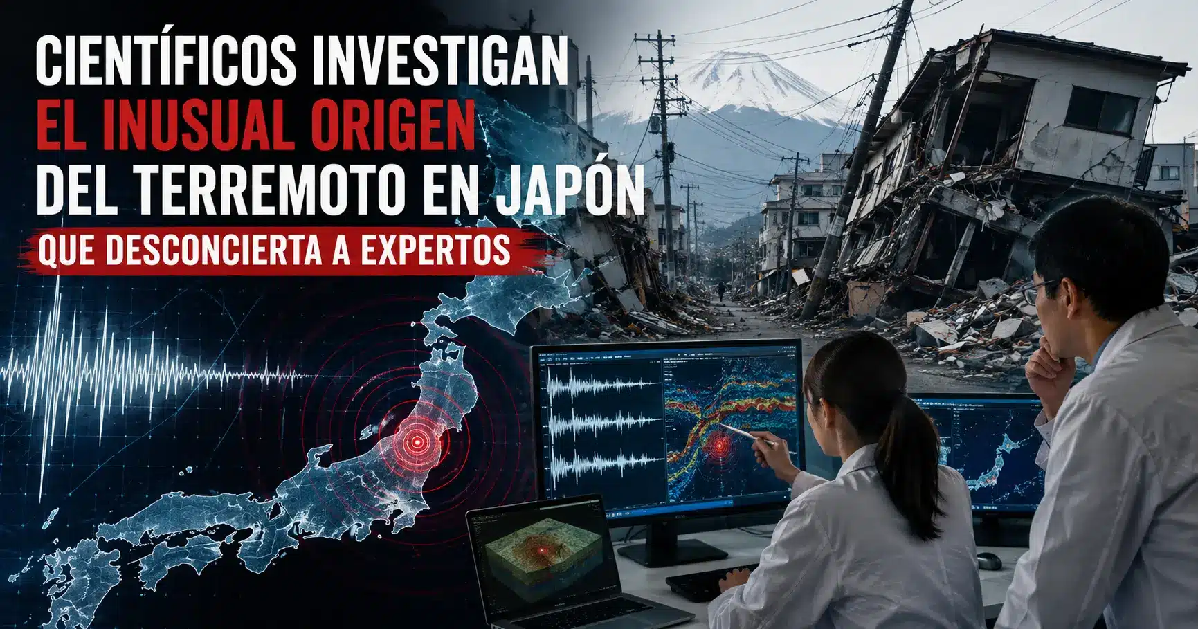 Científicos investigan el inusual origen del terremoto en Japón que desconcierta a expertos | Inusual terremoto en Japón obliga a revisar modelos sísmicos