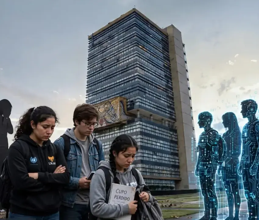 22 mil estudiantes legítimos habrían perdido su lugar en la UNAM por los tramposos de la IA