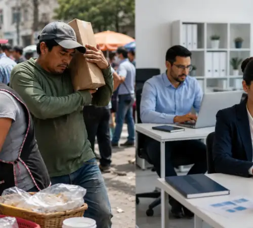 Empleados en México trabajan sin un contrato estable en casi la mitad del país