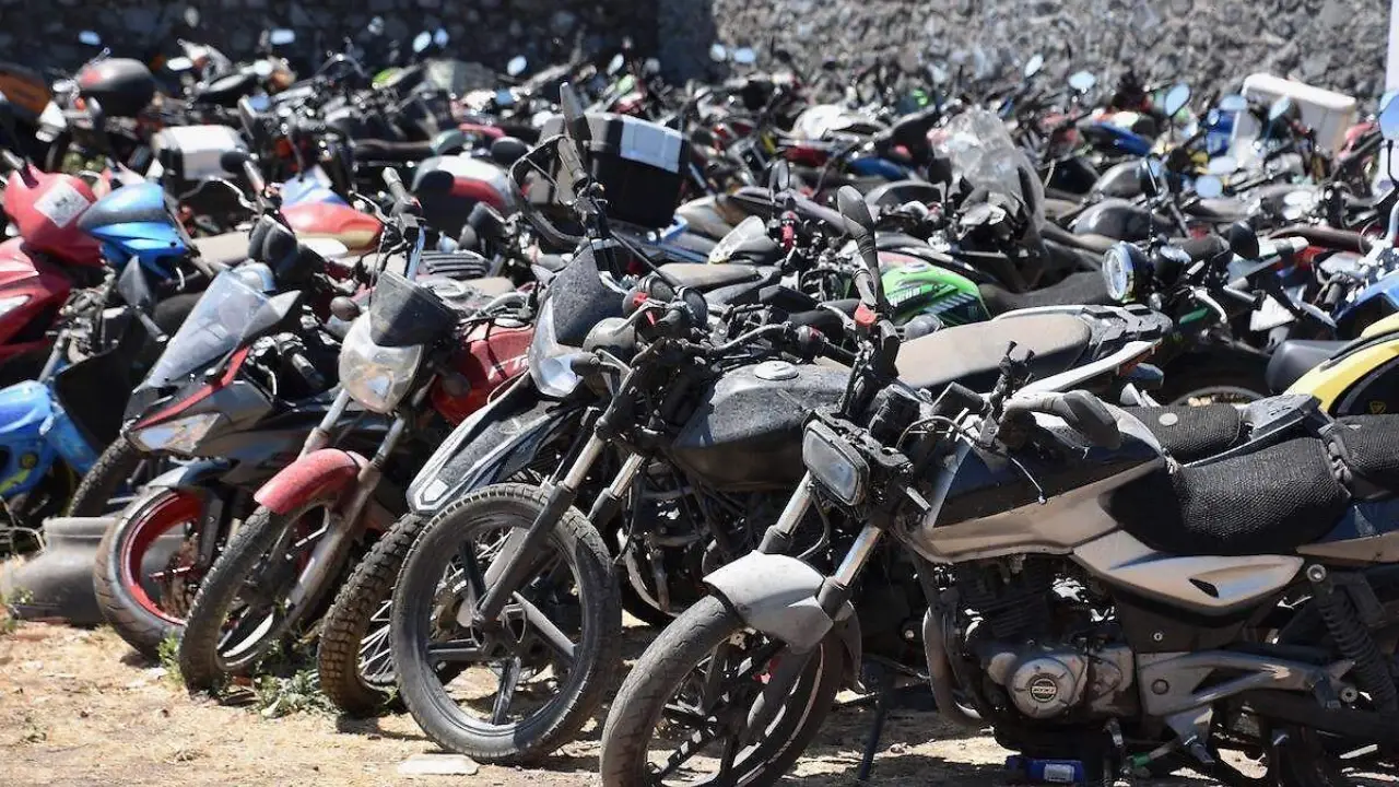 Motos en el corralón más del 50 sin reclamo en Ecatepec | Motos en el corralón más del 50 sin reclamo en Ecatepec