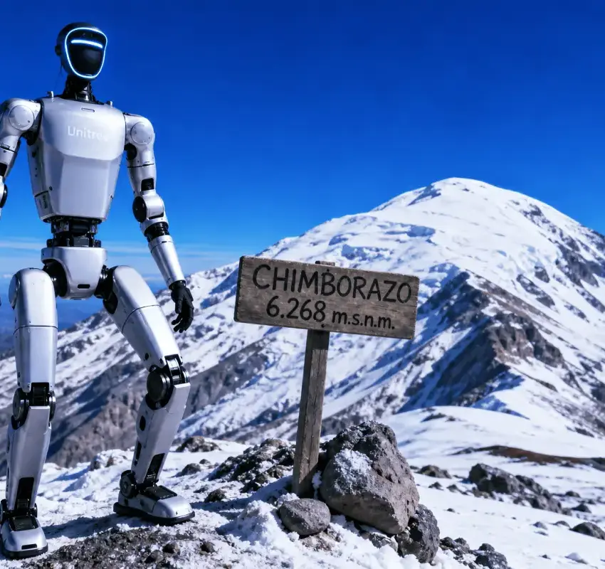 Un robot humanoide supera el Chimborazo y apunta al Everest | Robot escala el Chimborazo