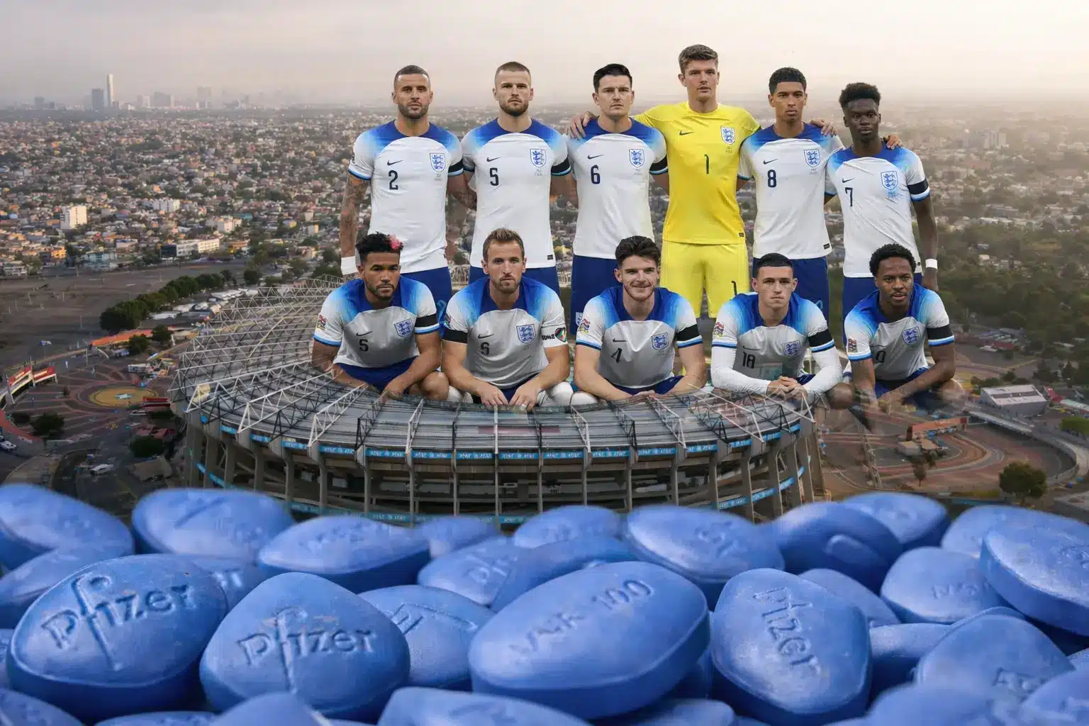La selección de Inglaterra recurría al viagra ante la altitud de la CDMX | La selección de Inglaterra recurría al viagra ante la altitud de la CDMX
