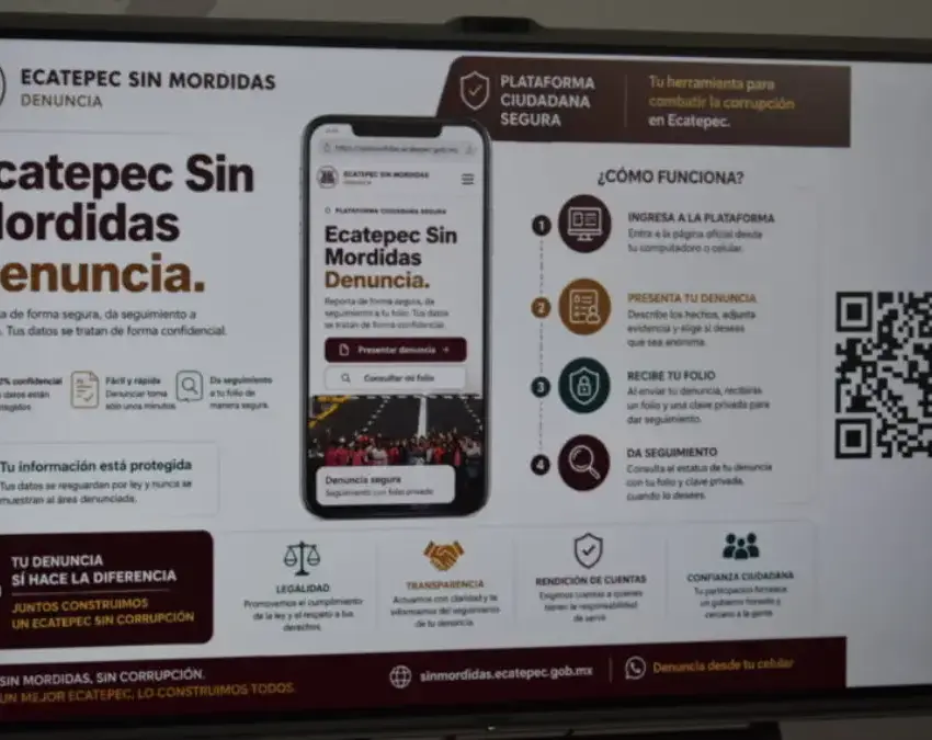 Ecatepec Sin Mordidas: nueva herramienta contra corrupción y abusos