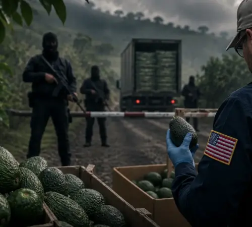Amenazas a inspectores de EU en Michoacán frenan revisión de aguacates para exportación | Michoacán refuerza seguridad por aguacate